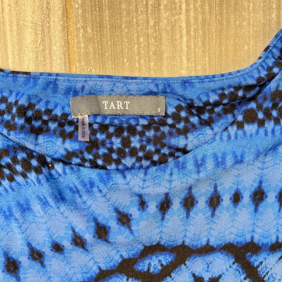 Tart ikat blue Jersey dress small - Picture 3 of 10